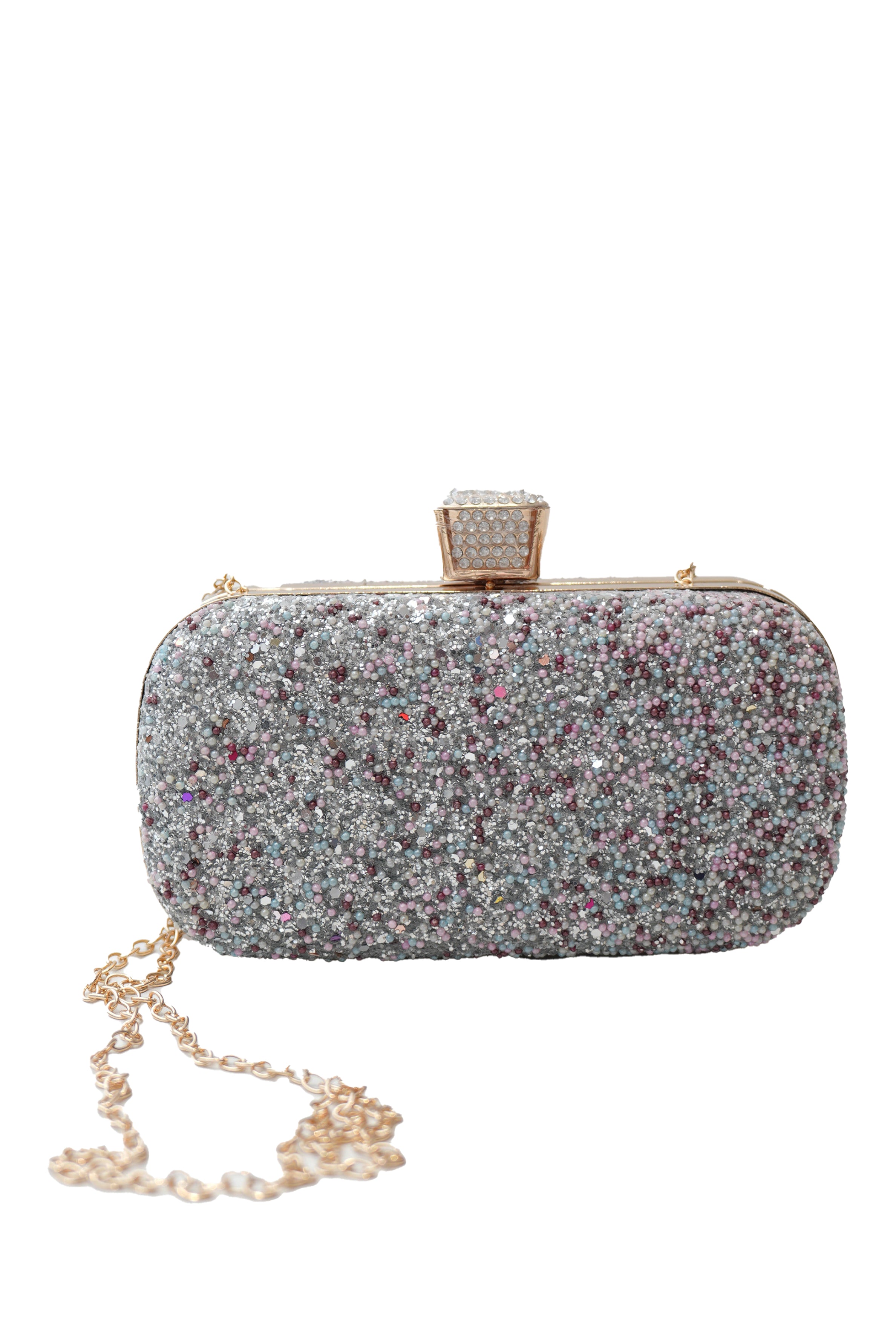 Ladies Party Purse-Silver