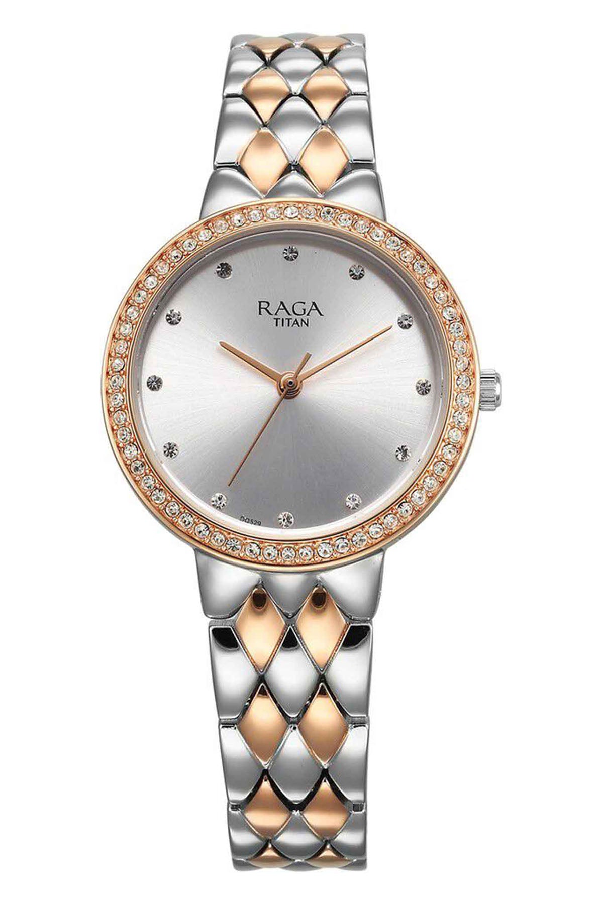 TITAN Women's Raga Showstopper Metal Strap Watch