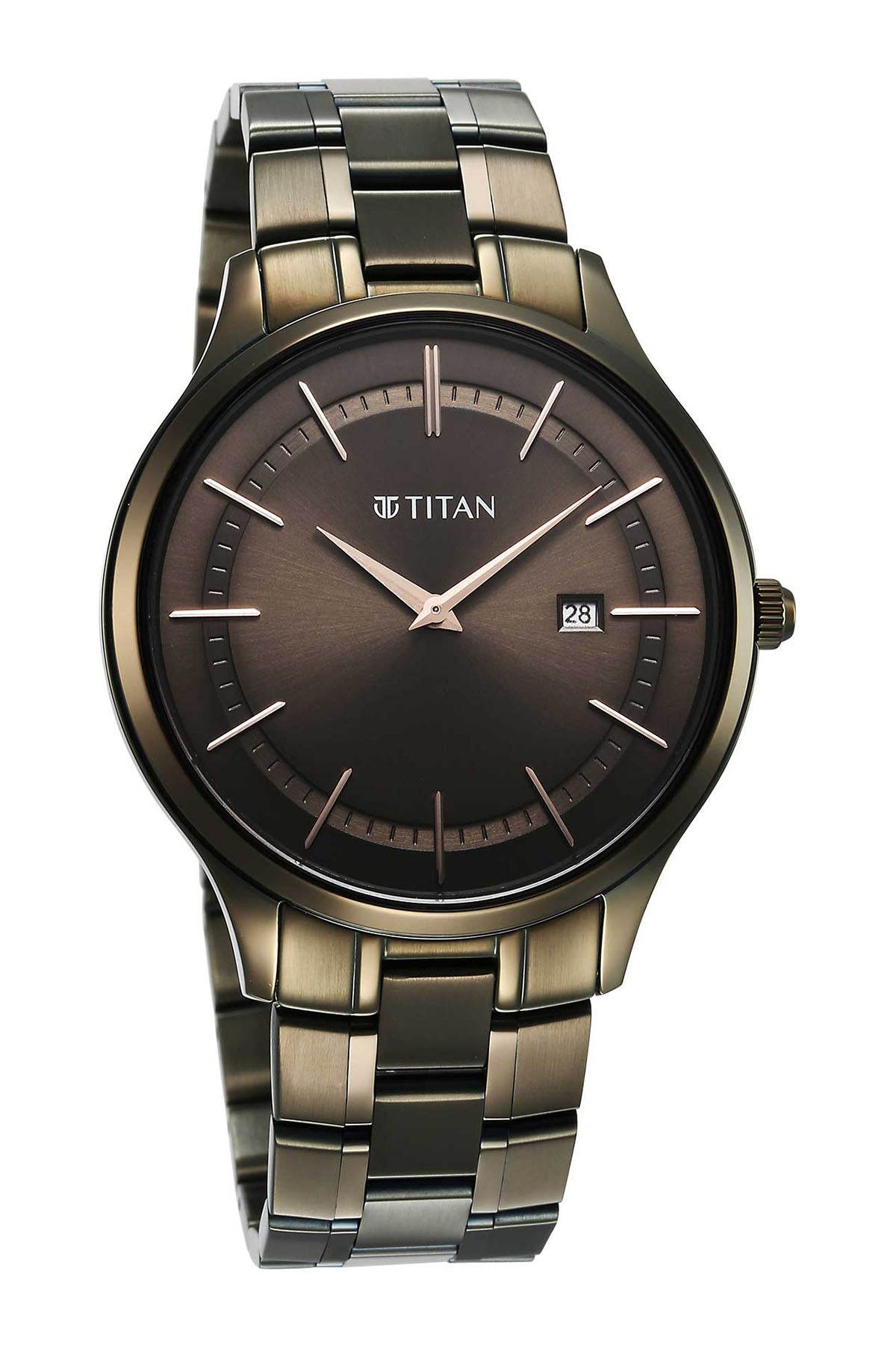 TITAN Men's Stainless Steel Strap Watch