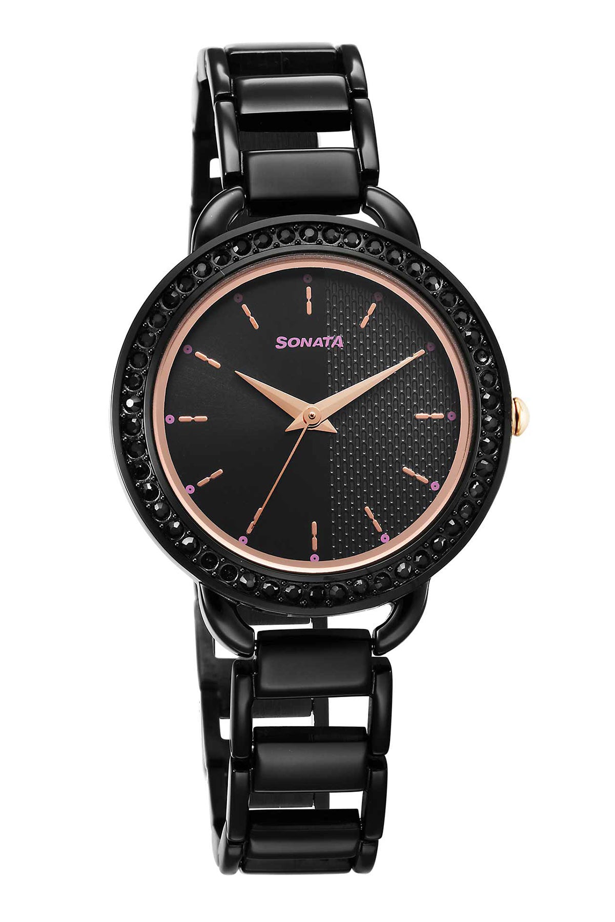 SONATA Women's Metal Strap Watch