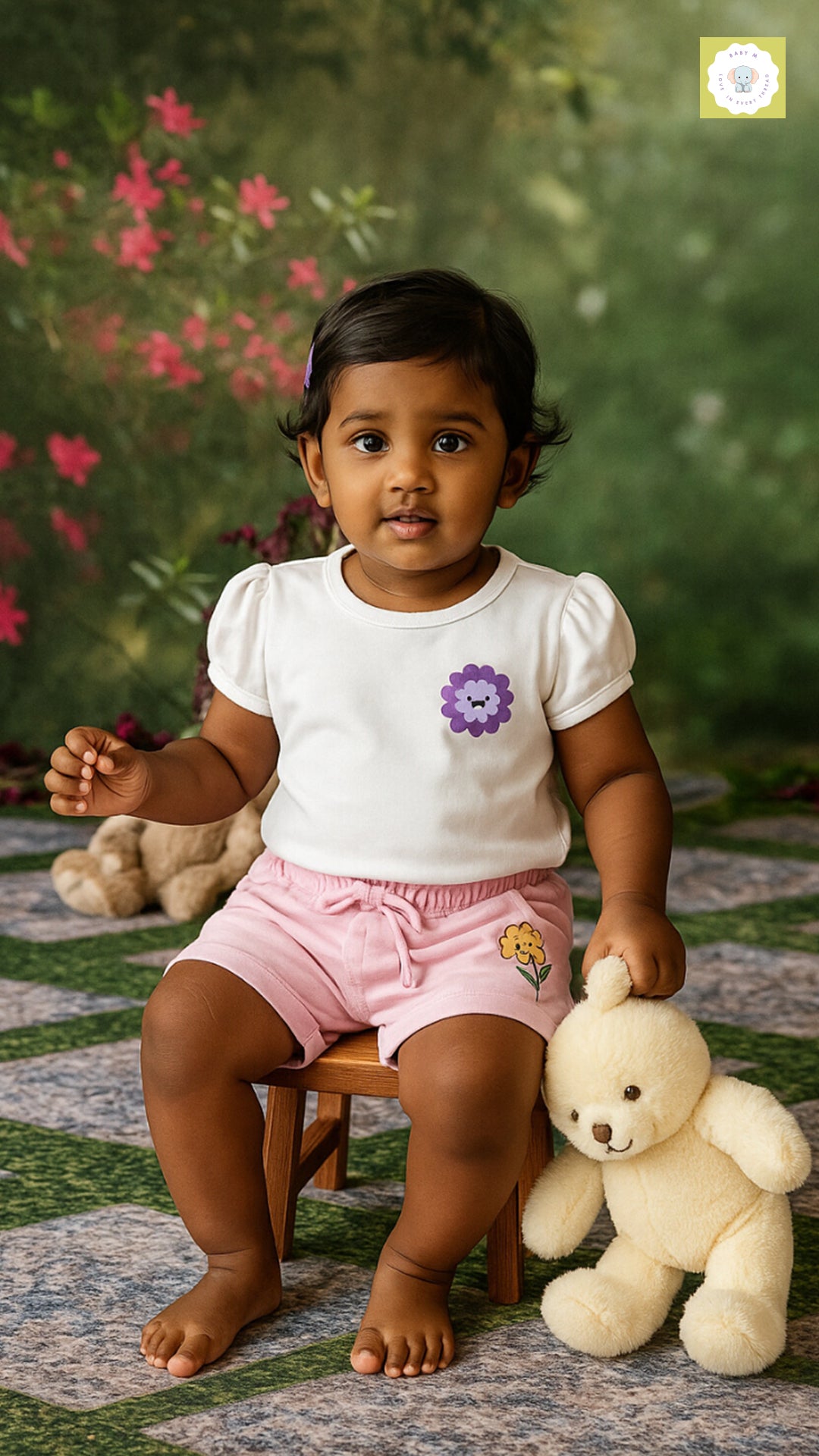 Baby Girls' T shirt- Short Sleeve