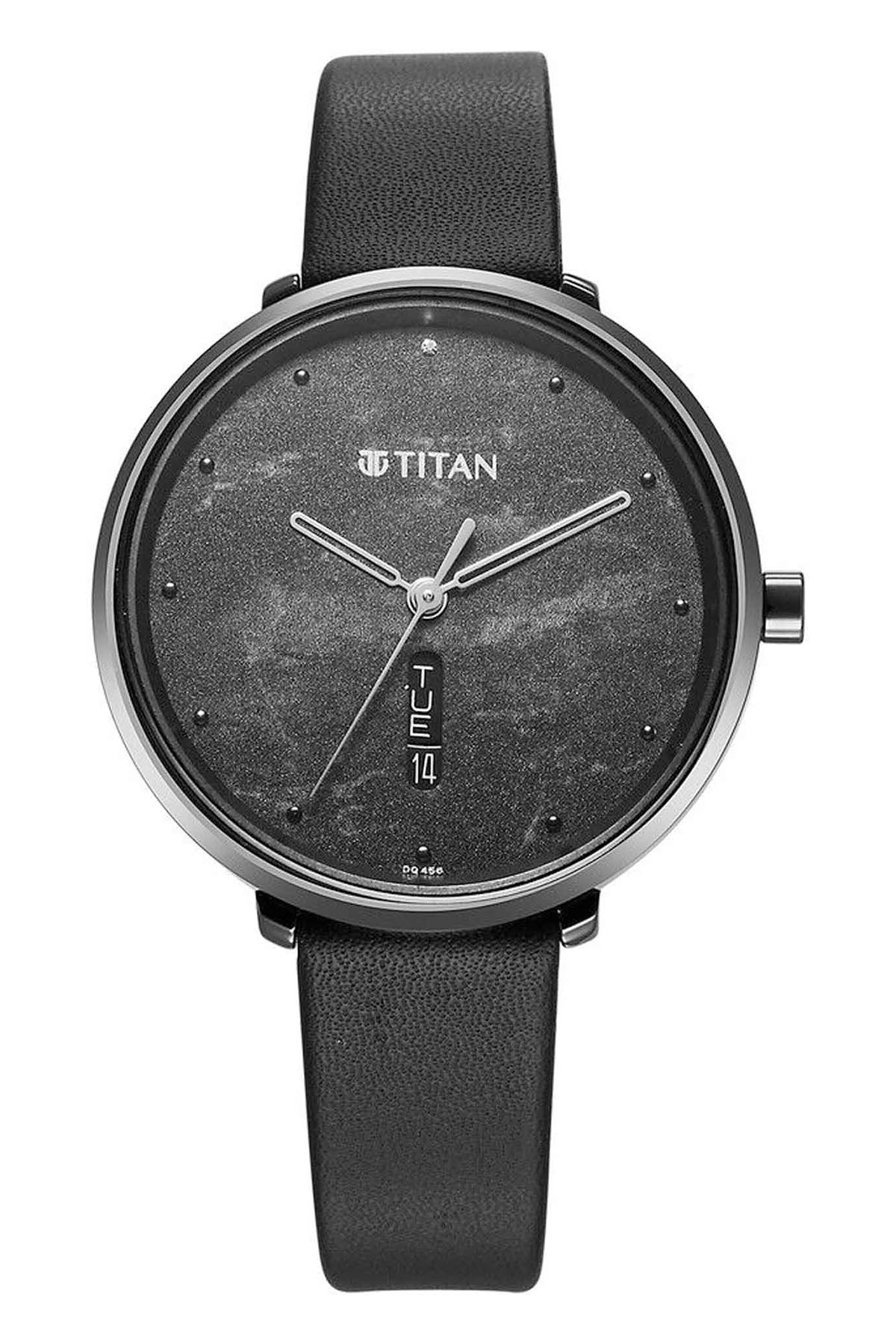 TITAN Women's Leather Strap Watch
