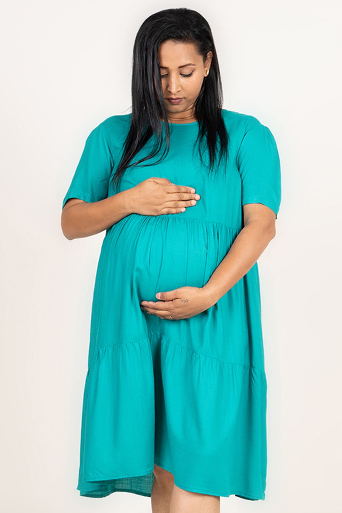 Envogue Women's Short Sleeve Maternity Dress - Main Image