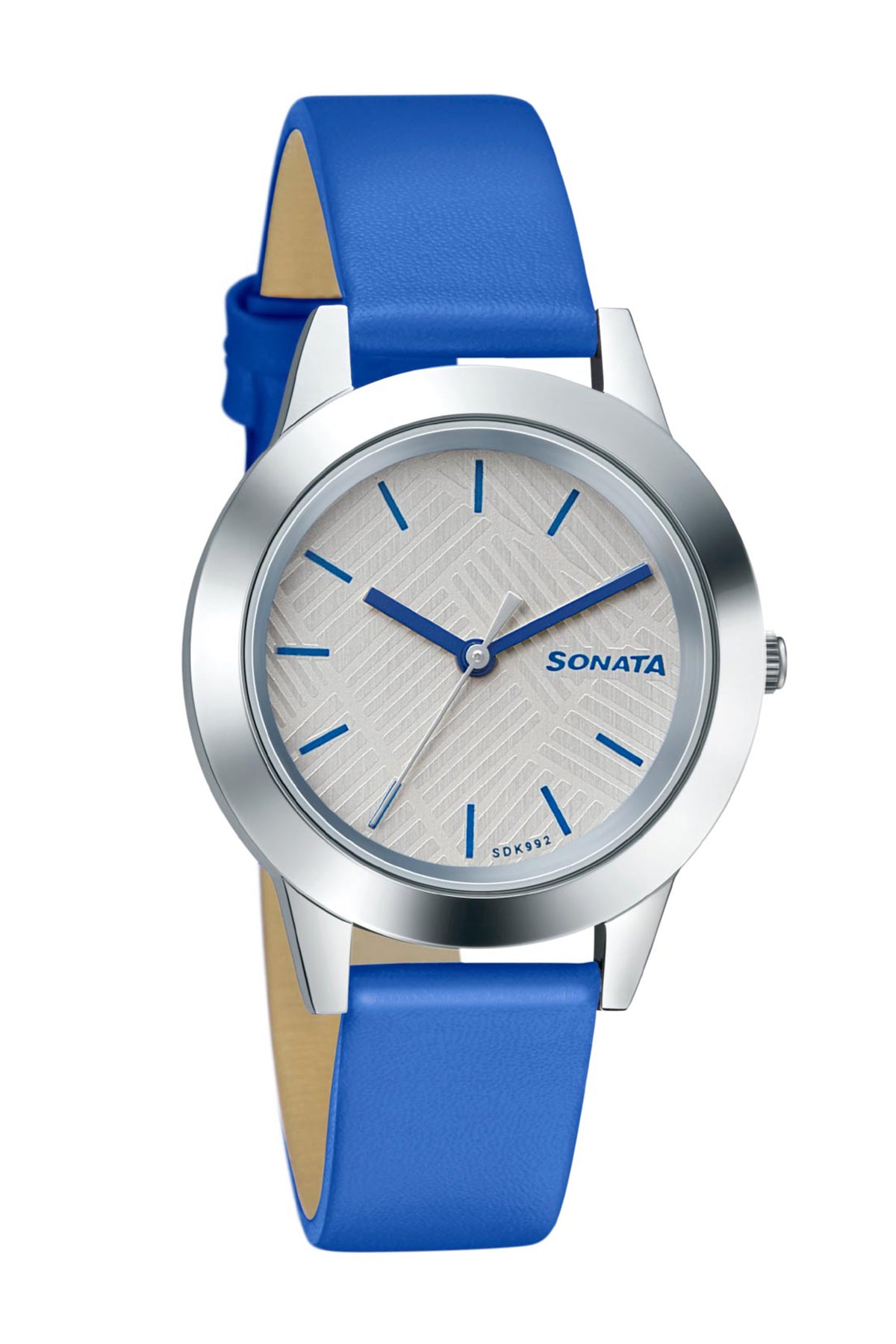 SONATA Women's Leather Strap Watch