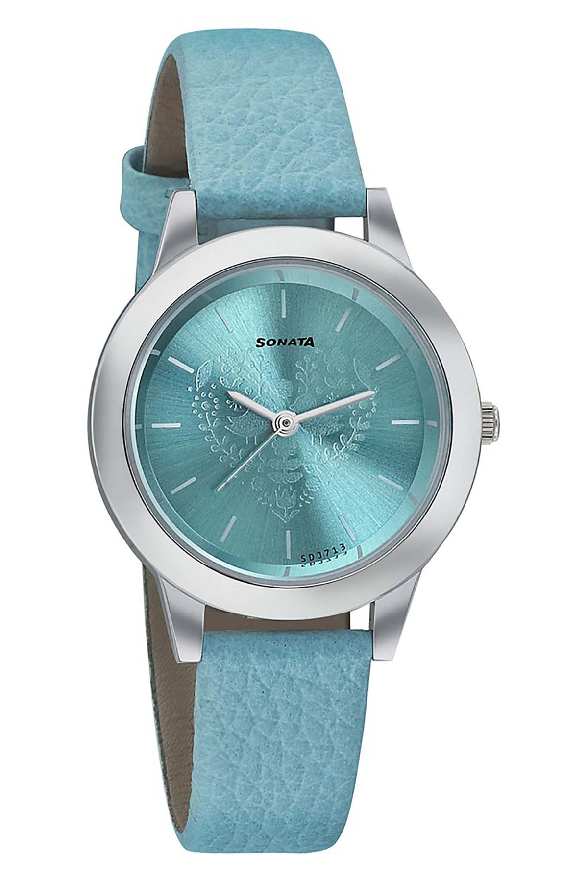 SONATA Women's Leather Strap Watch
