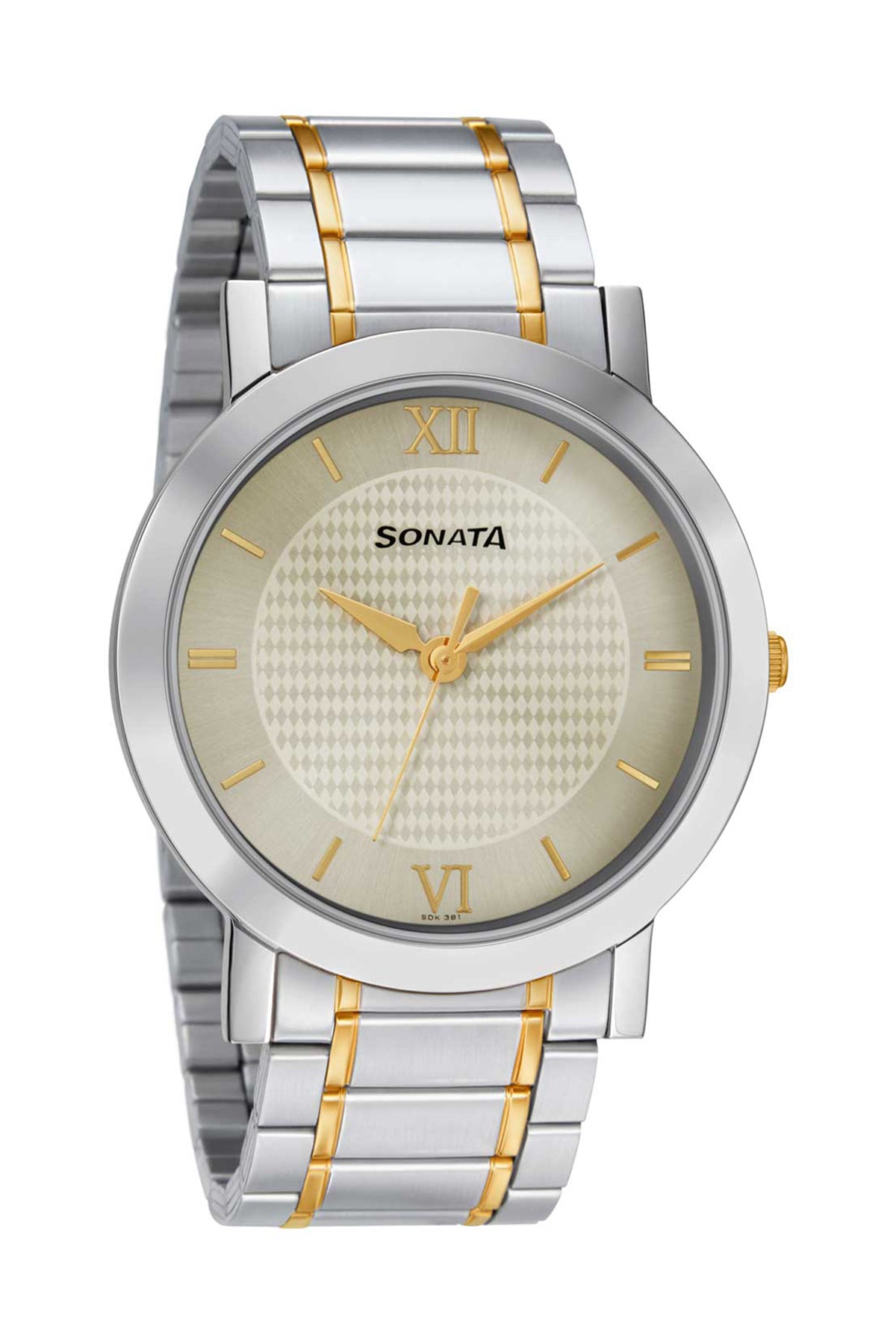 SONATA Men's Stainless Steel Strap Watch