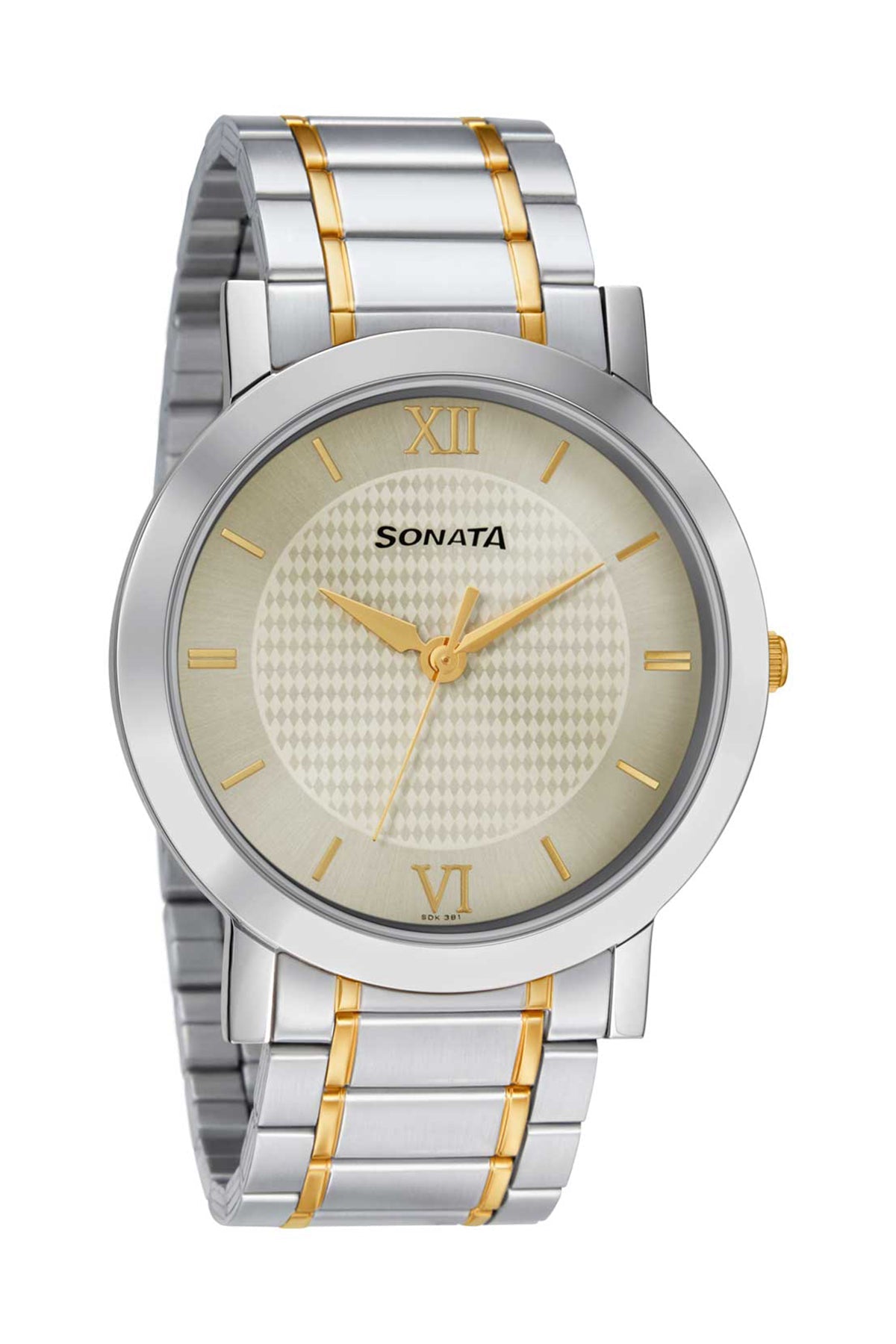 SONATA Men's Stainless Steel Strap Watch