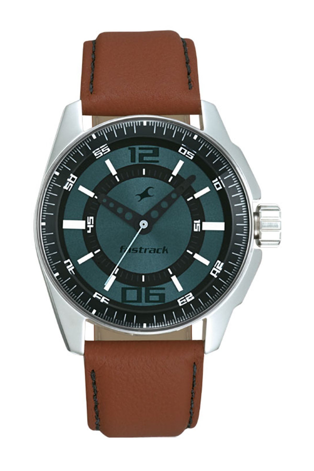 FASTRACK Men's Leather Strap Watch