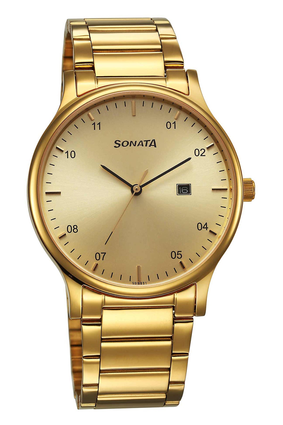 SONATA Men's Stainless Steel Strap Watch