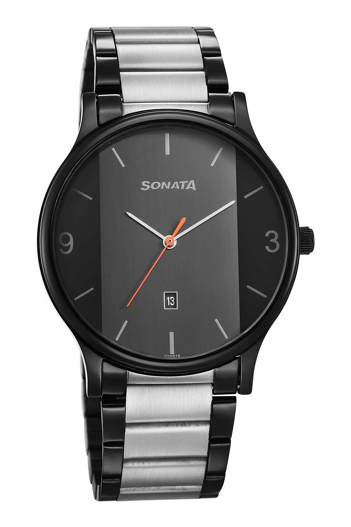 SONATA Men's Stainless Steel Strap Watch