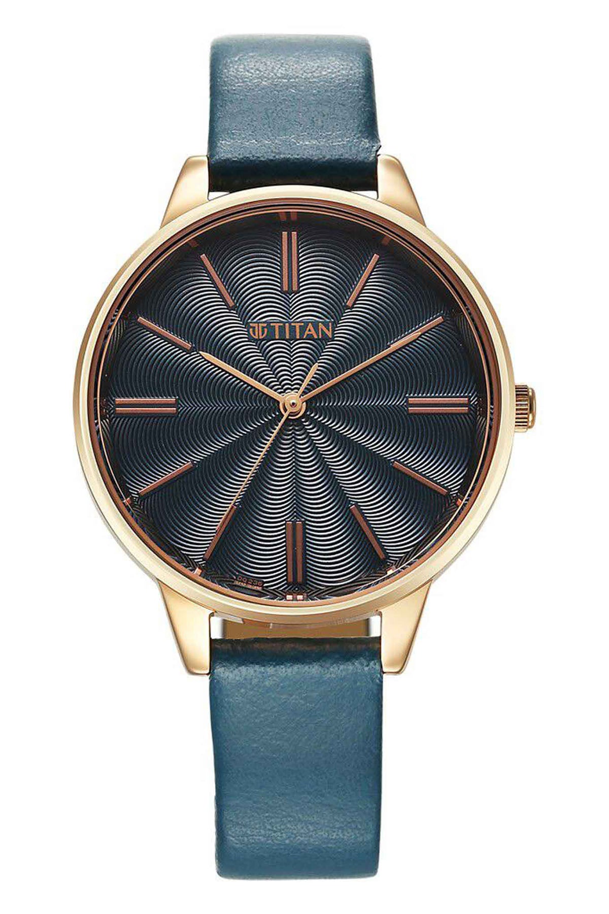 TITAN Women's Leather Strap Watch