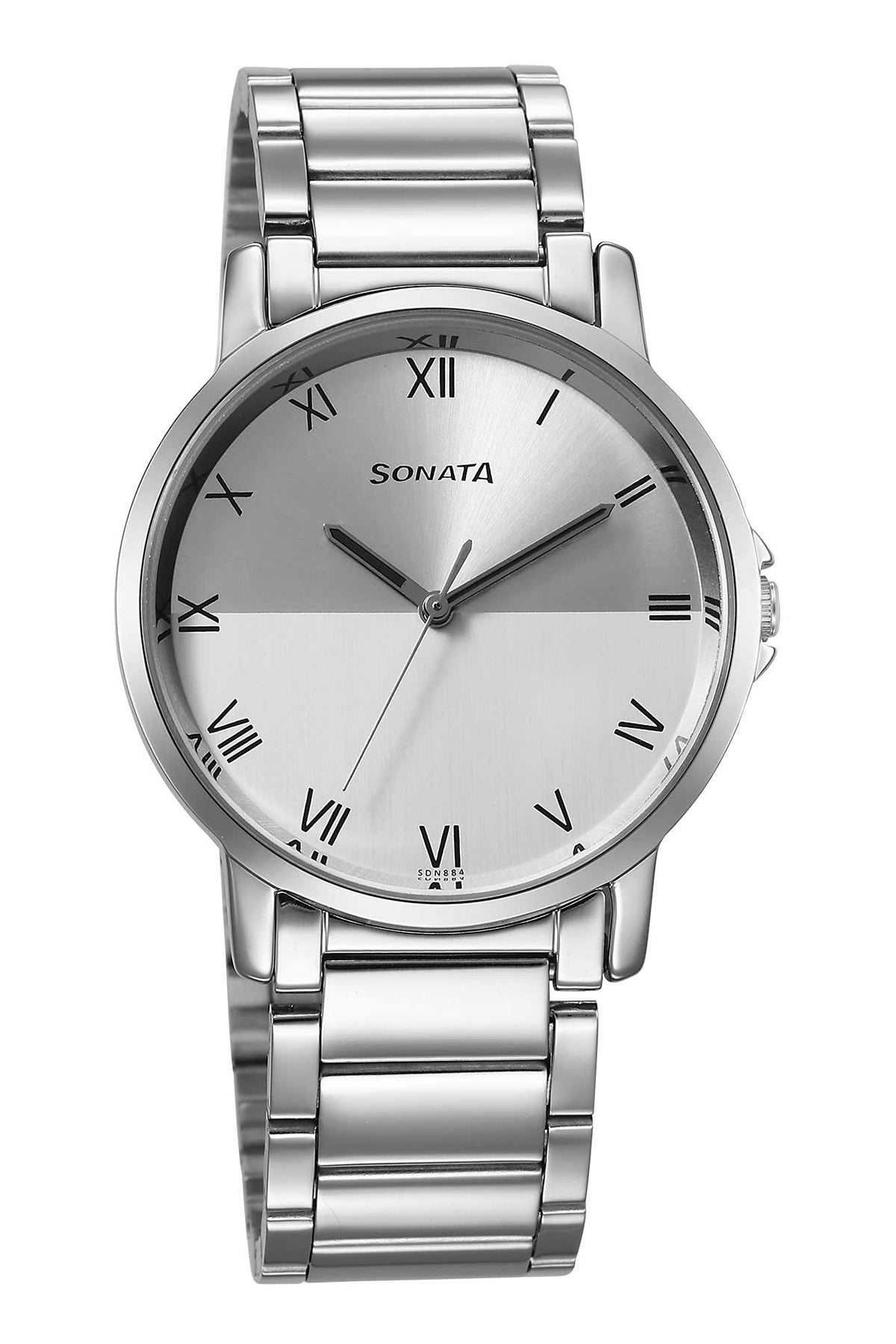 SONATA Men's Stainless Steel Strap Watch