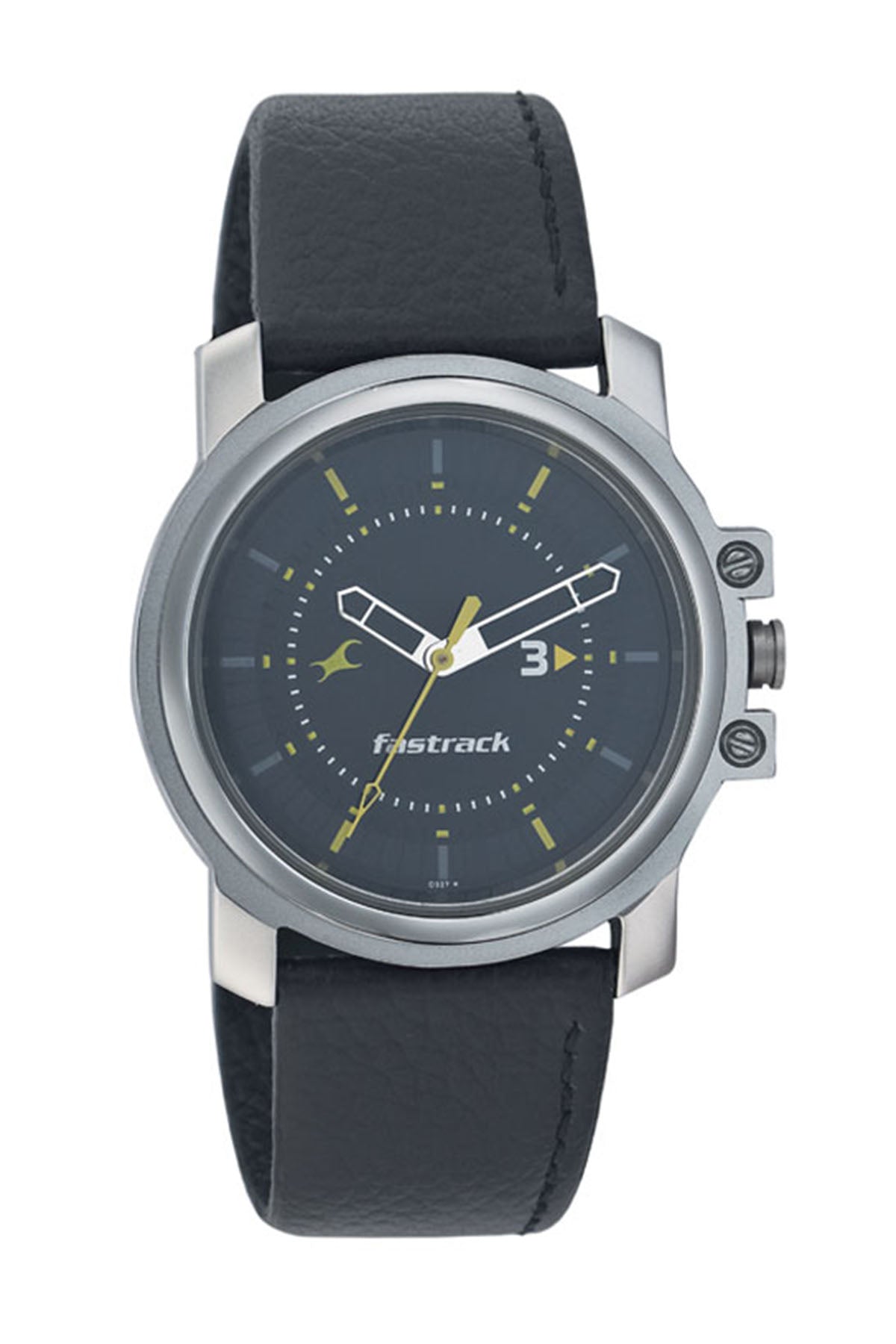 FASTRACK Men's Leather Strap Watch