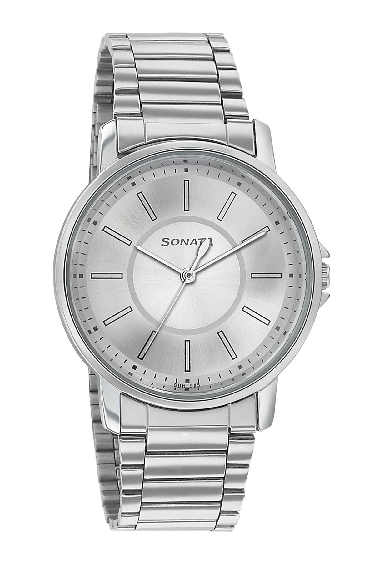 SONATA Men's Stainless Steel Strap Watch