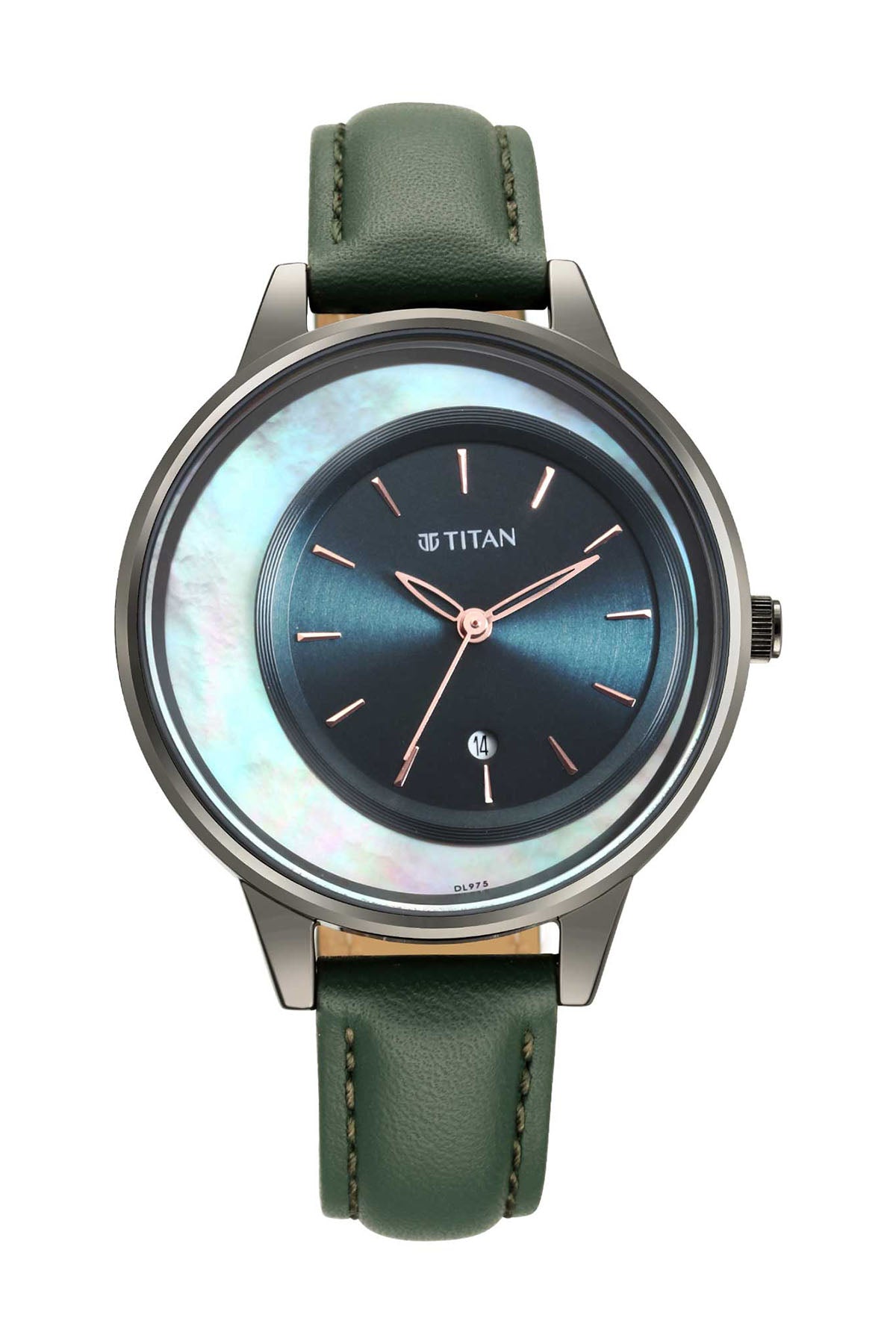 TITAN Women's Leather Strap Watch