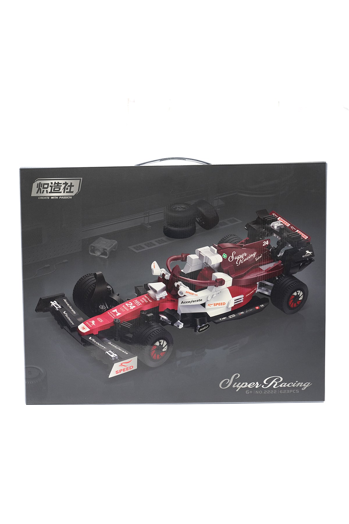 Cada x Alfa Romeo F1 C42 Team Car Building Set - 1:8 Scale, Officially Licensed