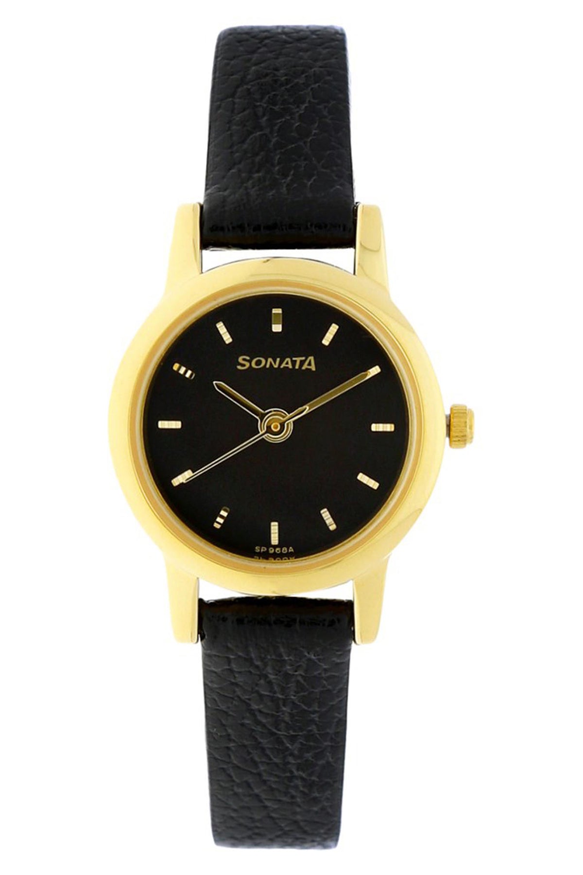 SONATA Women's Leather Strap Watch