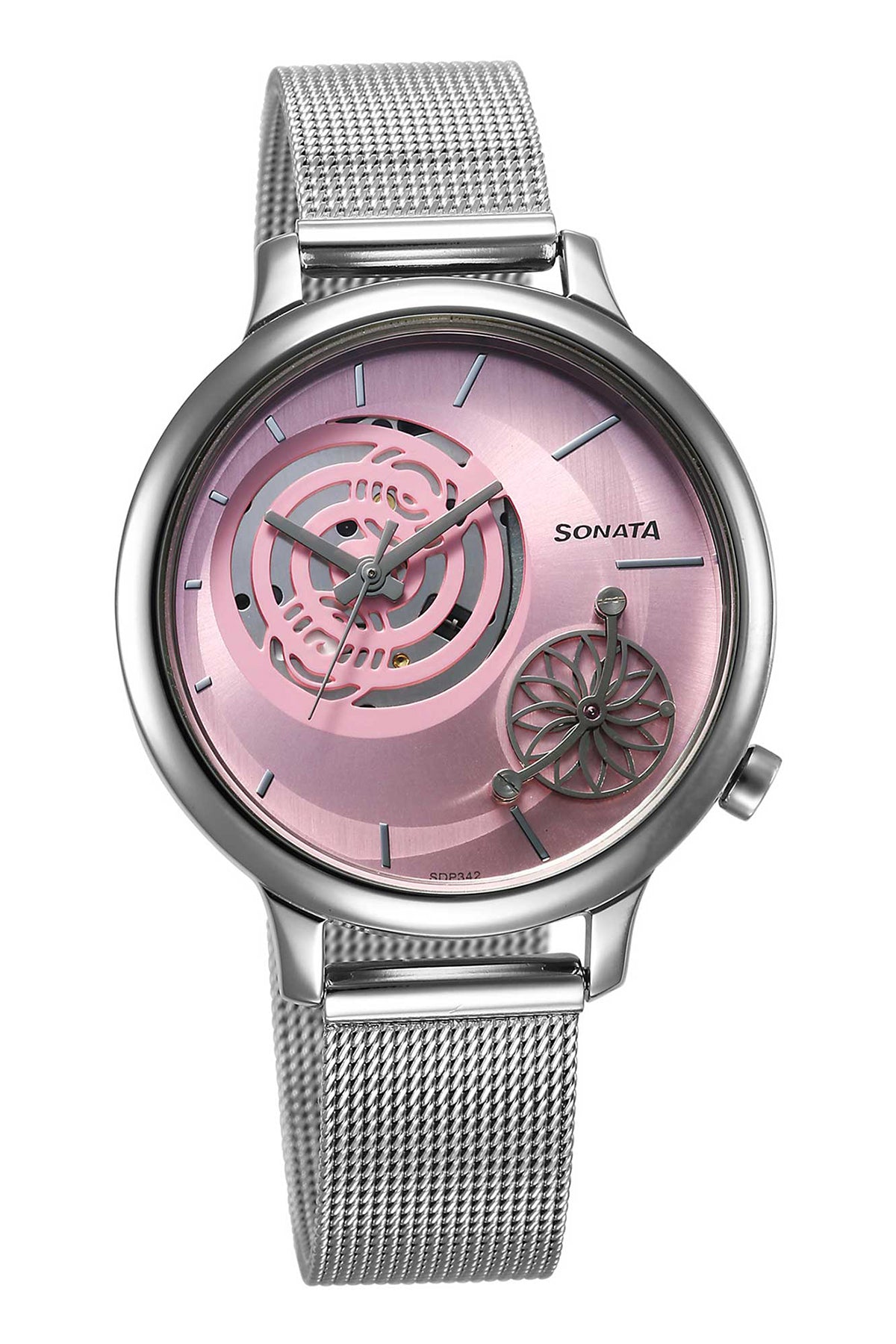 SONATA Women's Stainless Steel Strap Watch