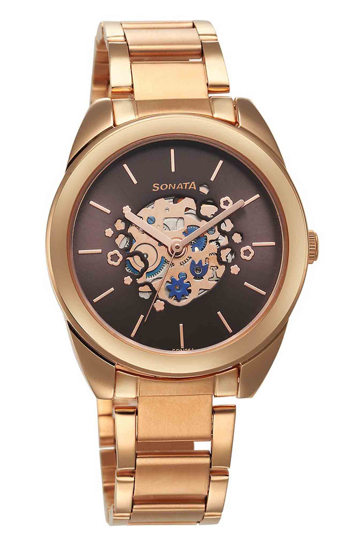 SONATA Women's Stainless Steel Strap Watch