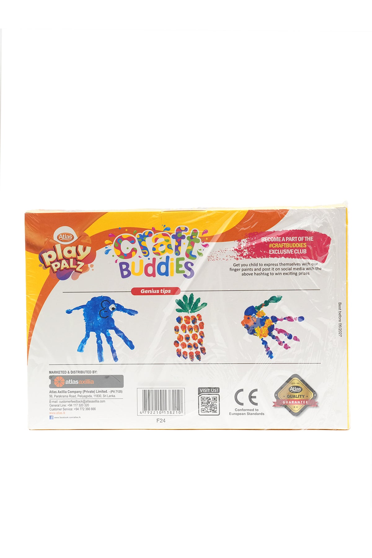 Atlas Craft Buddies Finger Paint (6 Colors)