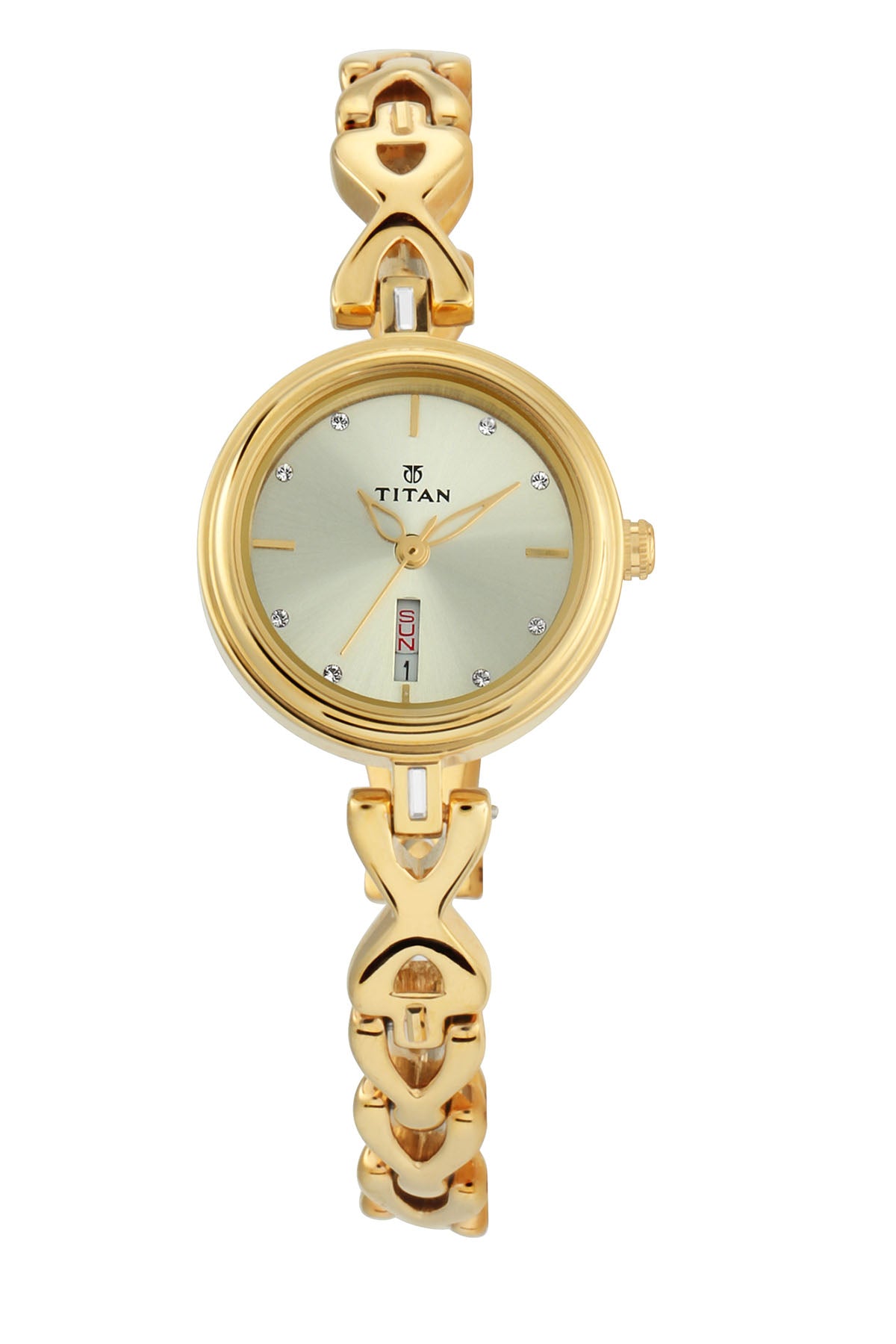 TITAN Women's Brass Strap Watch