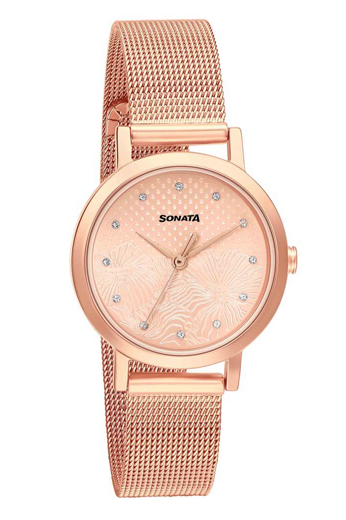 SONATA Women's Stainless Steel Strap Watch