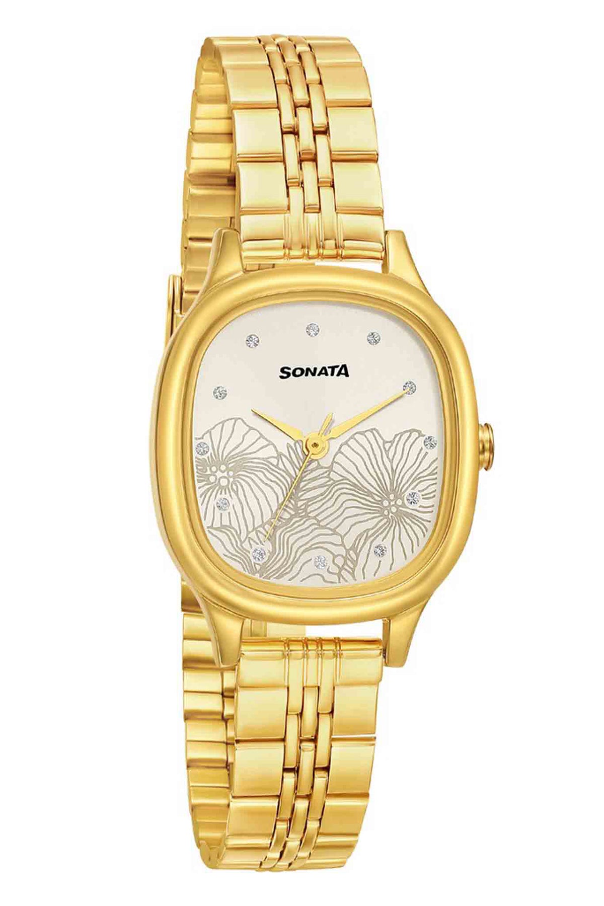 SONATA Women's Stainless Steel Strap Watch