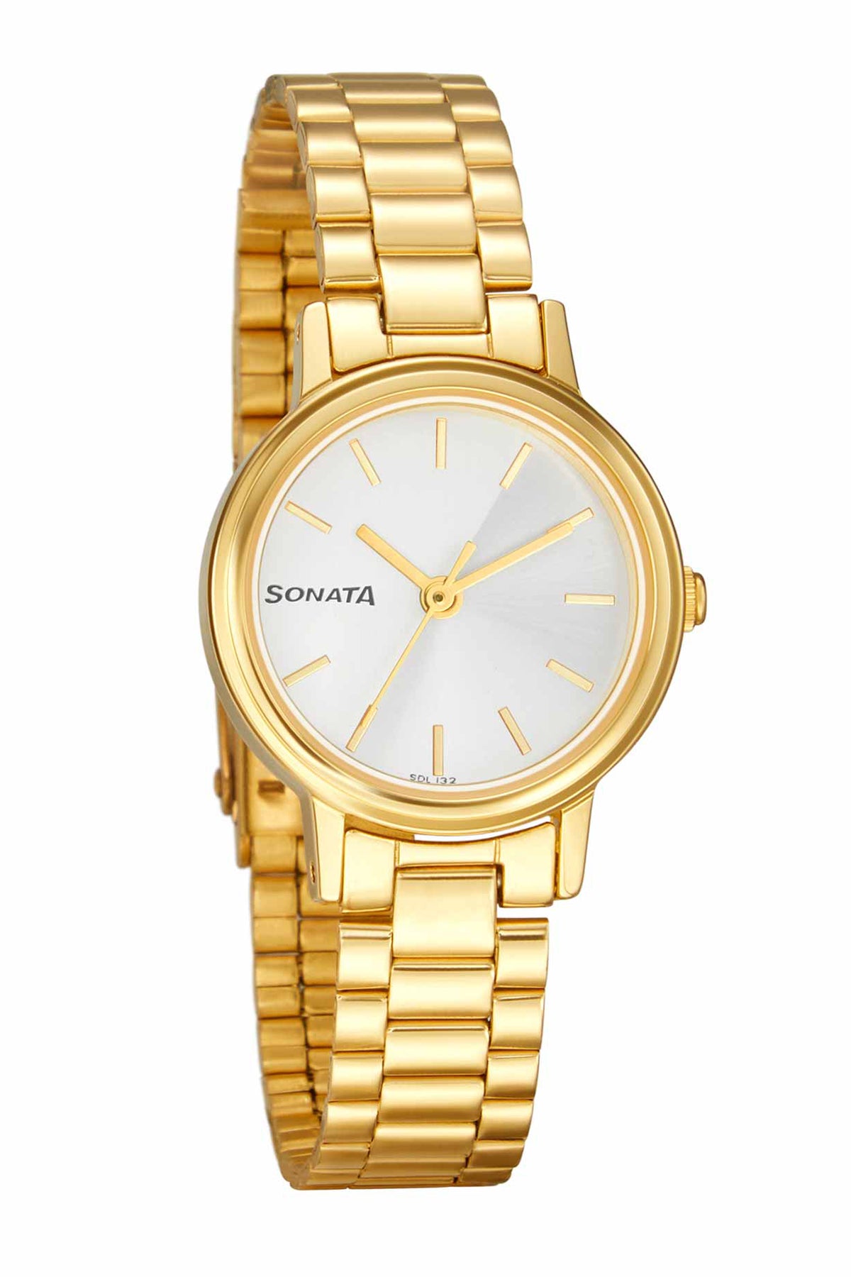 SONATA Men's Metal Strap Watch