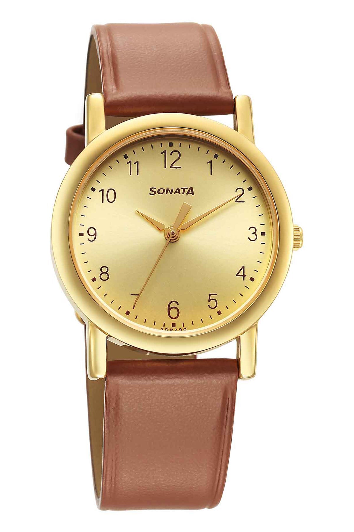 SONATA Men's Leather Watch