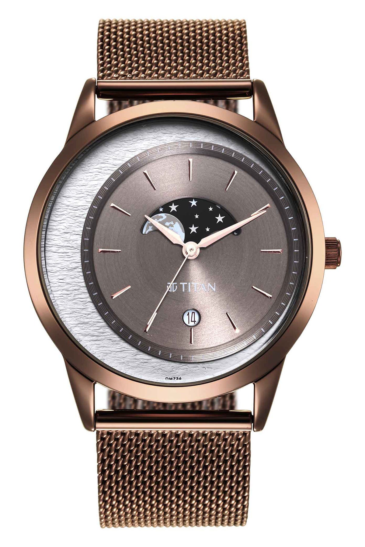 TITAN Men's Stainless Steel Strap Watch