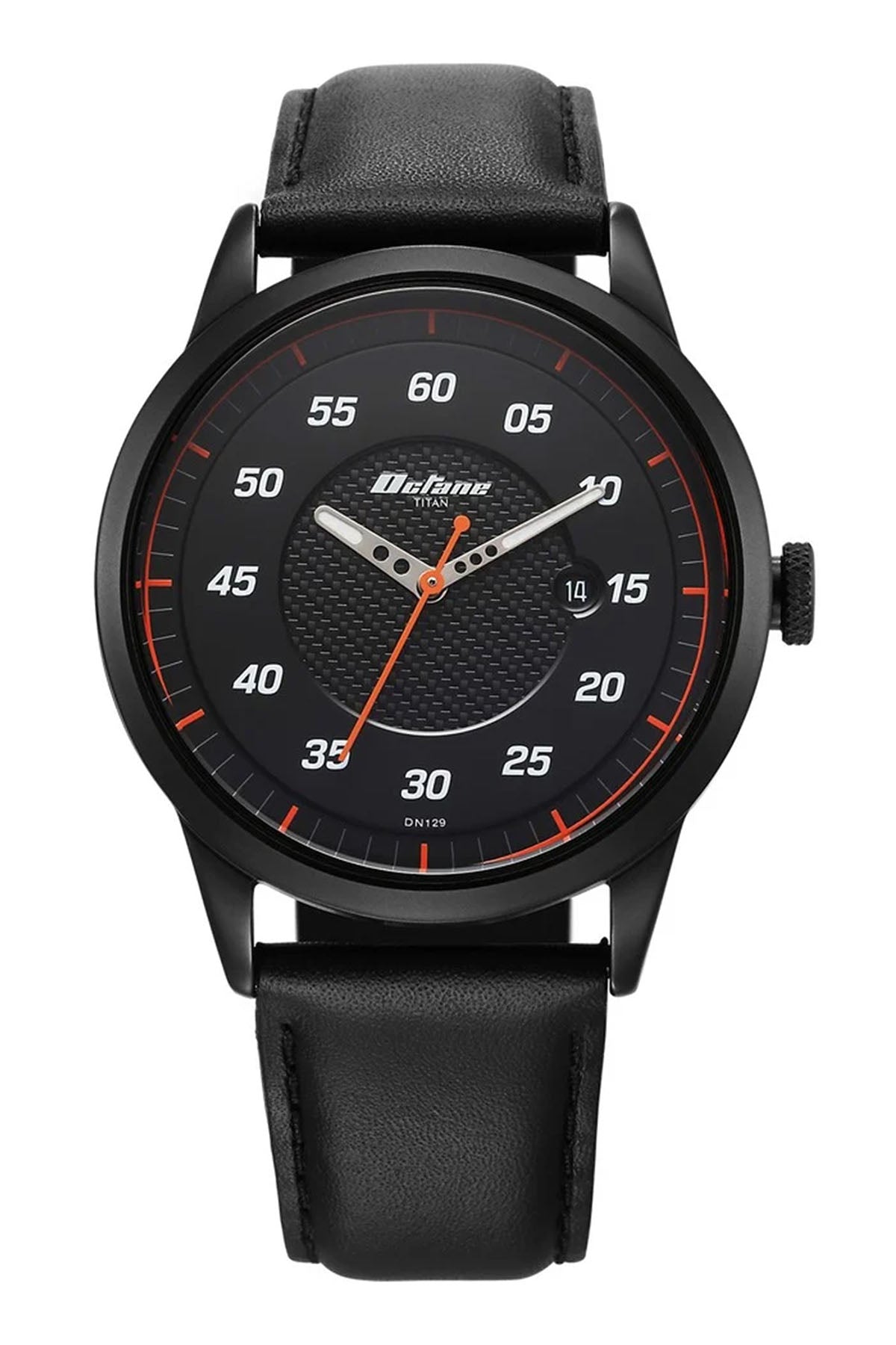 TITAN Men's Leather Strap Watch