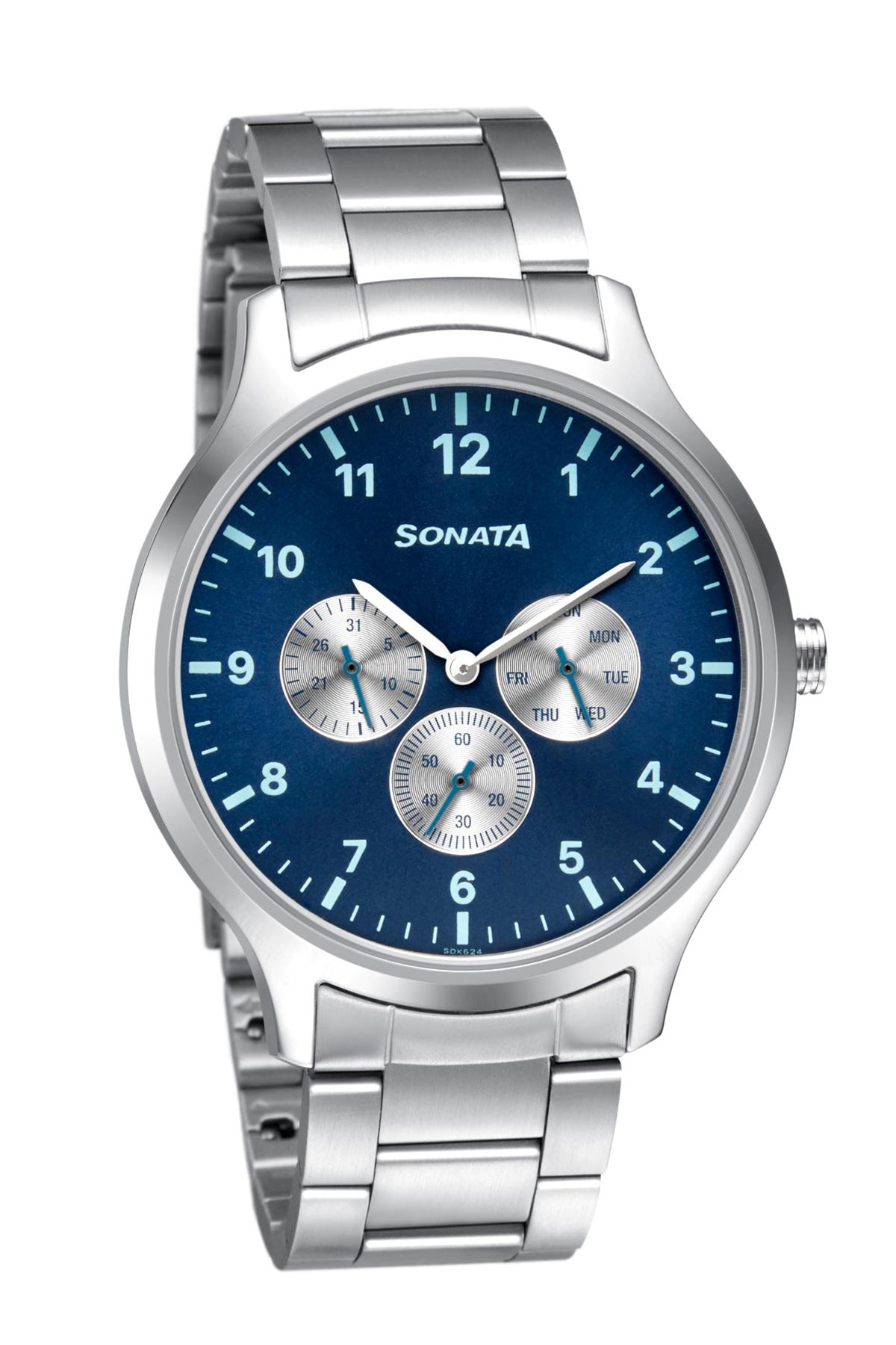 SONATA Men's Metal Strap Watch