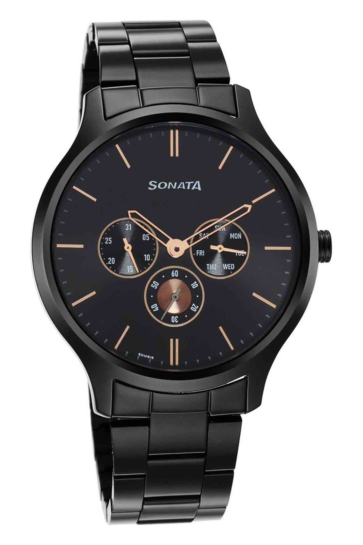 SONATA Men's Stainless Steel Strap Watch