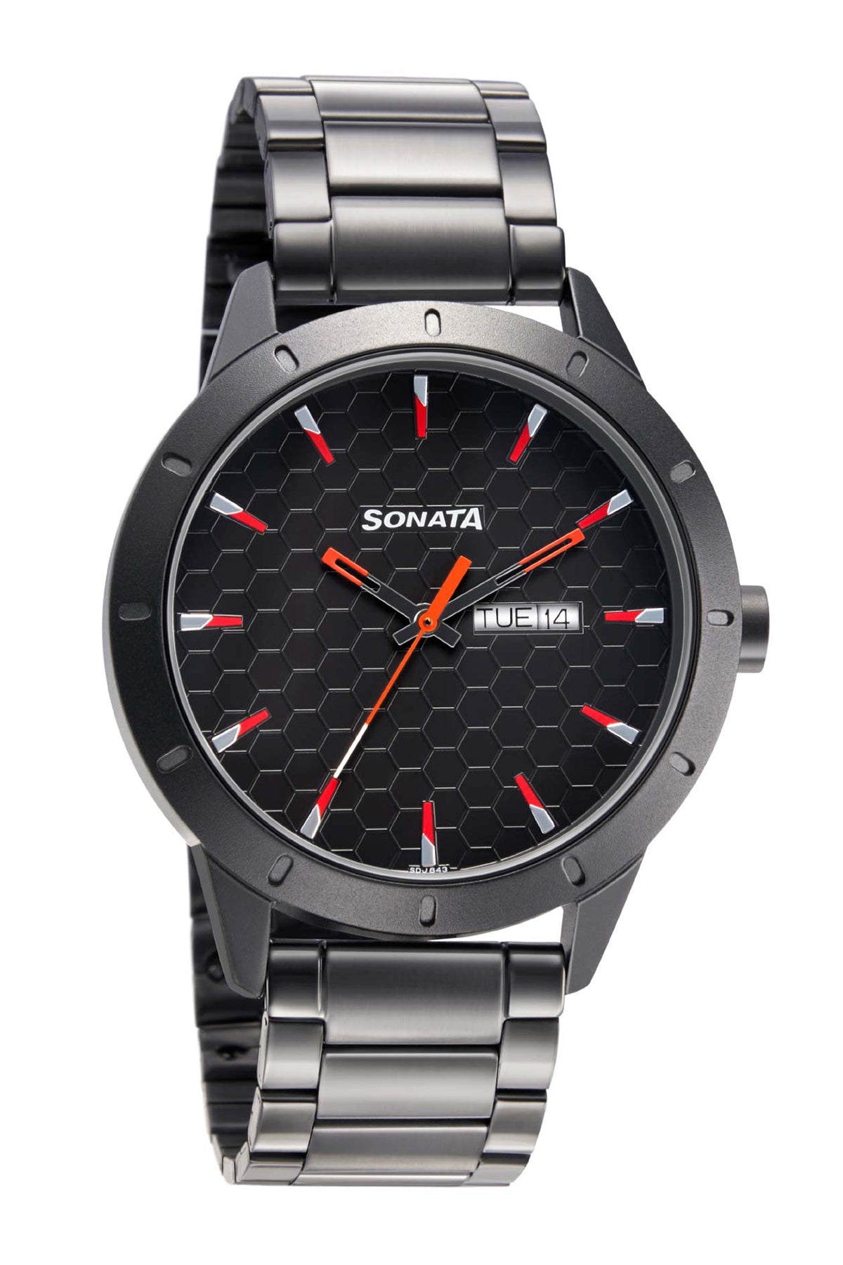 SONATA Men's Stainless Steel Strap Watch