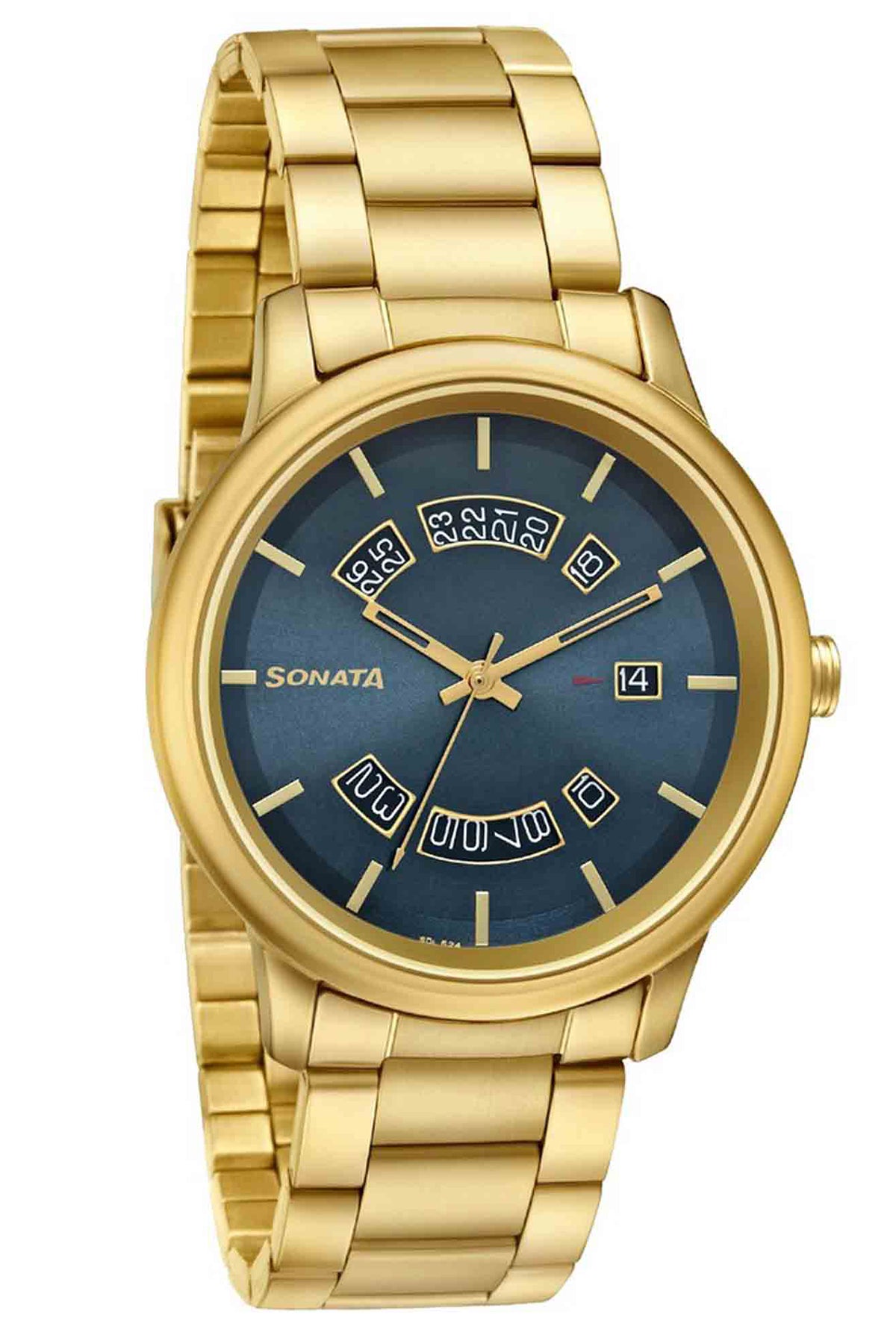 SONATA Men's Stainless Steel Strap Watch