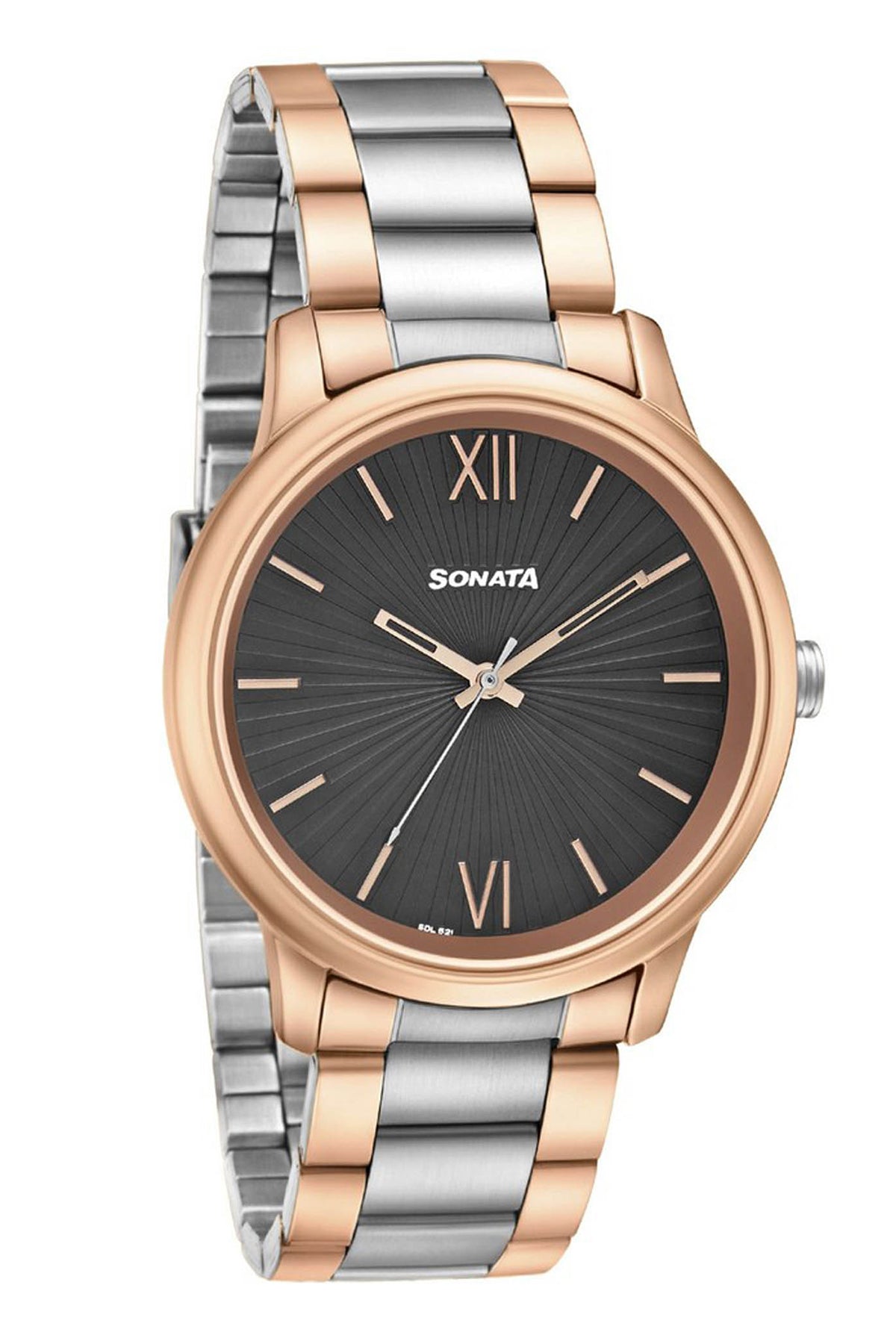 SONATA Men's Stainless Steel Strap Watch