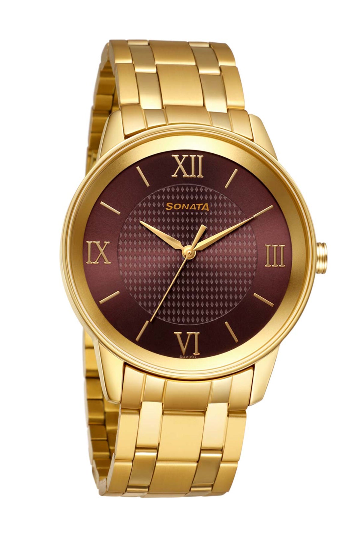 SONATA Men's Stainless Steel Strap Watch