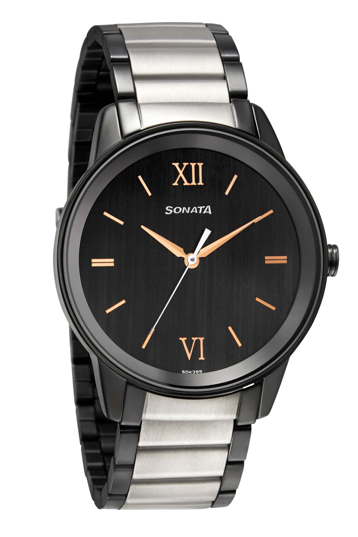 SONATA Men's Metal Strap Watch