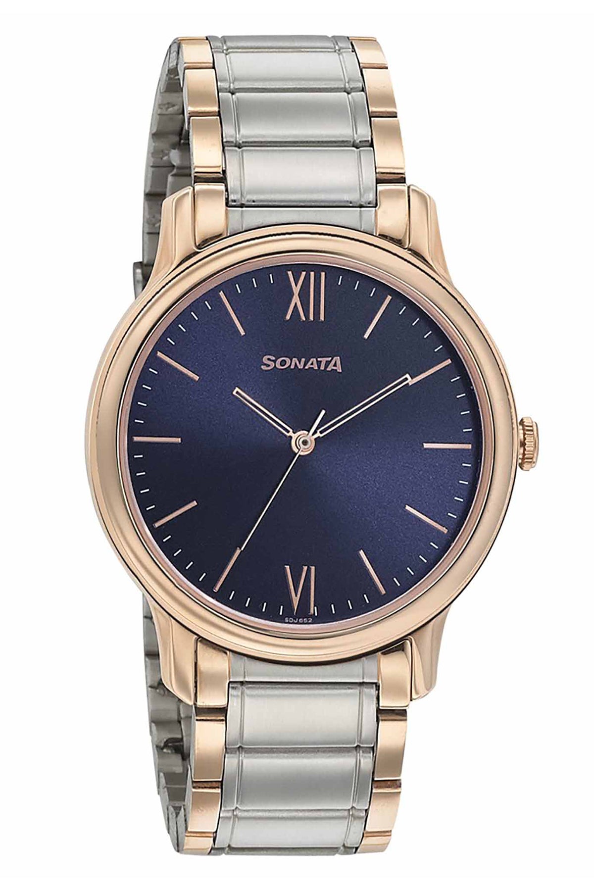 SONATA Men's Metal Strap Watch