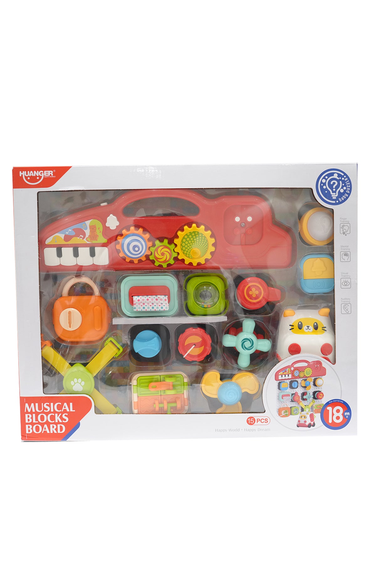 Huanger Baby Musical Blocks Board (15pcs)