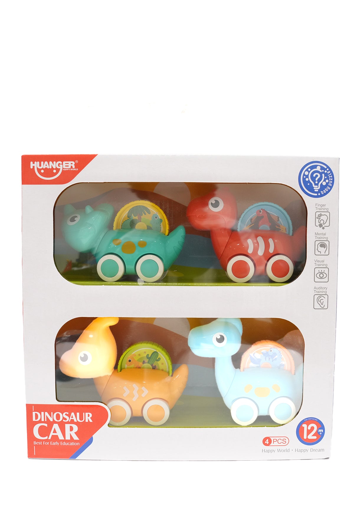 Huanger Baby Dinosaur Car (4Pcs)