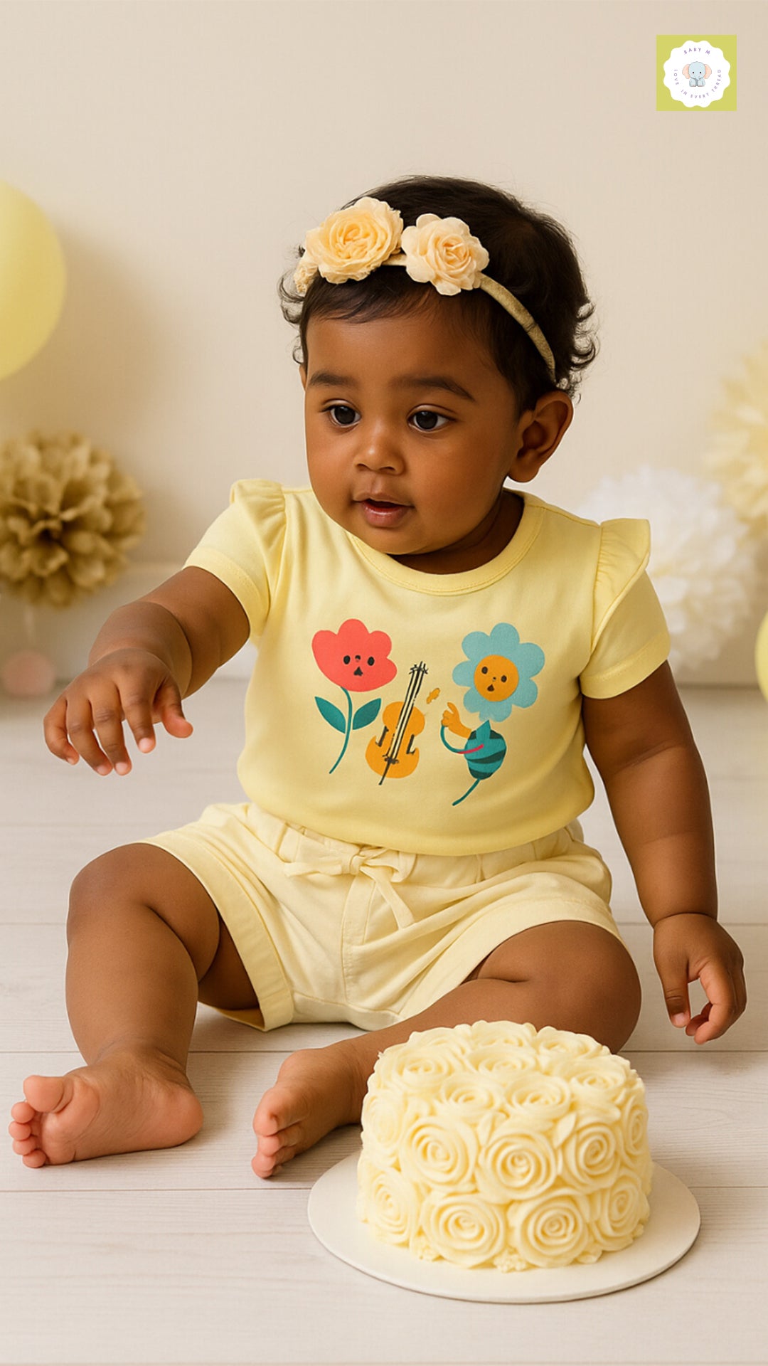 Baby Girl's T shirt- Short Sleeve