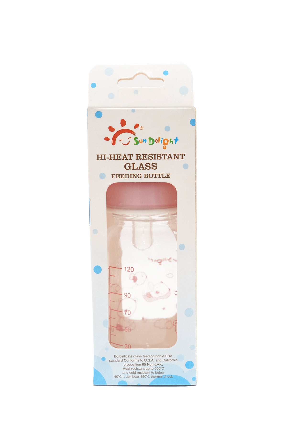 Sun Delight Hi-Heat Resistant Glass Feeding Bottle