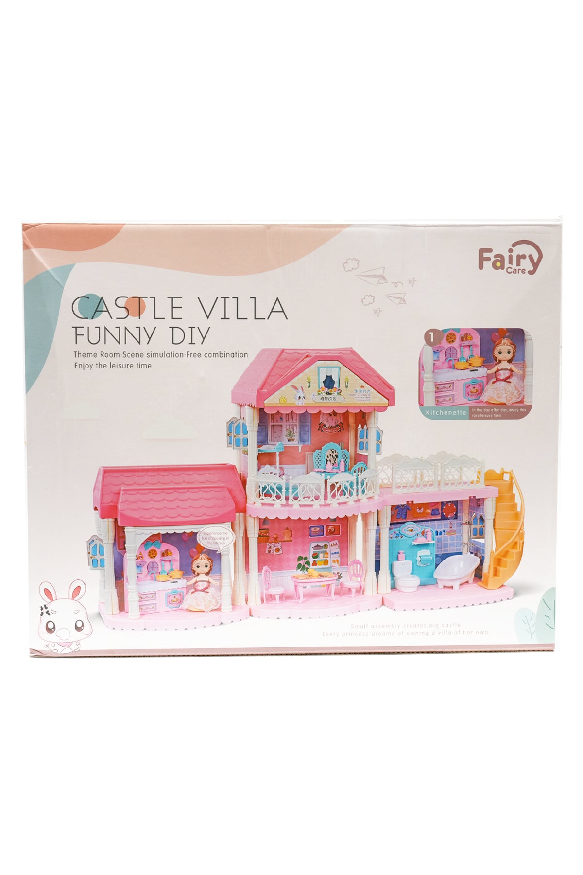 Castle Villa Funny DIY Dollhouse Playset – Fairy Care