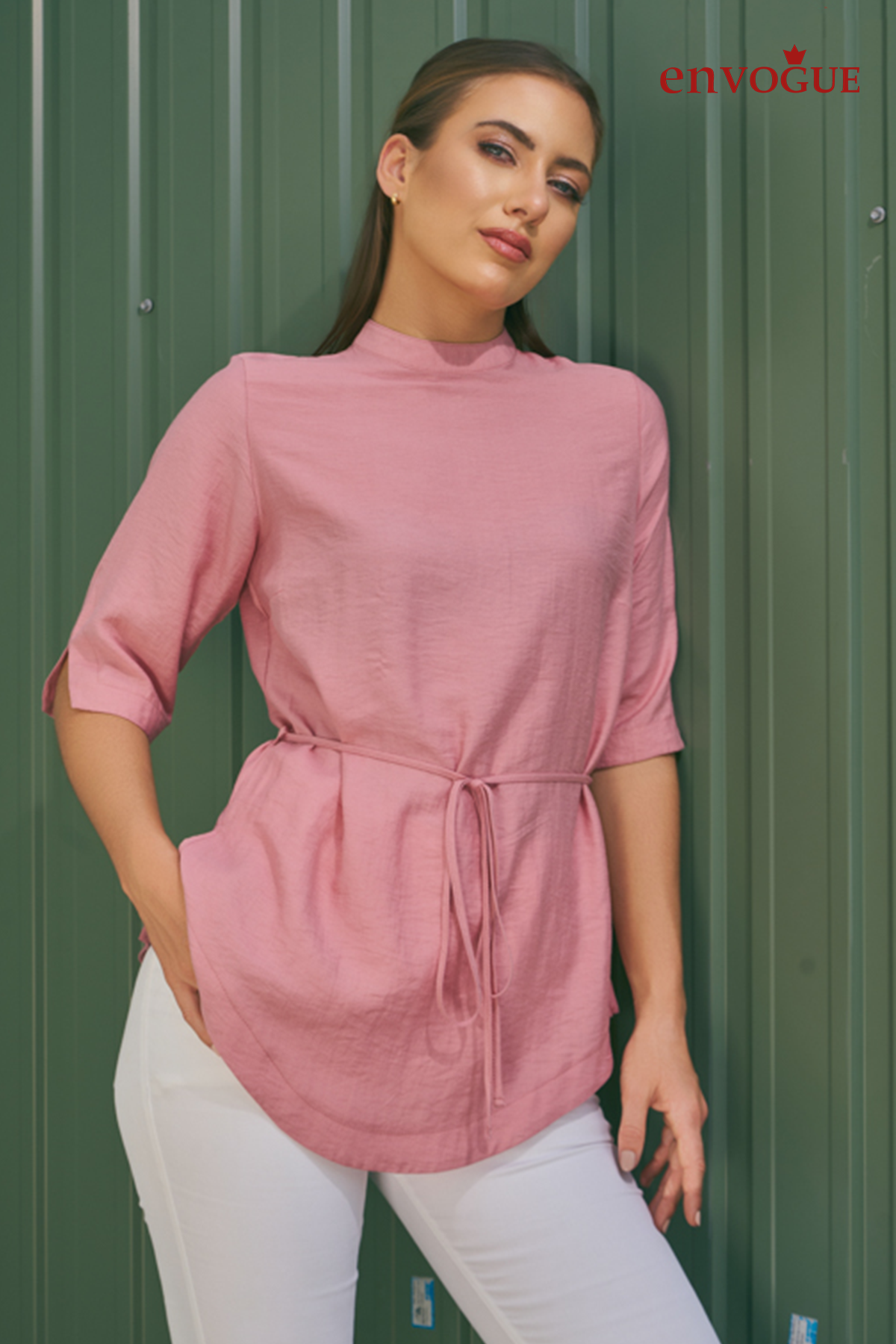Envogue Stripes & Classics Women's Chic Casual Blouse
