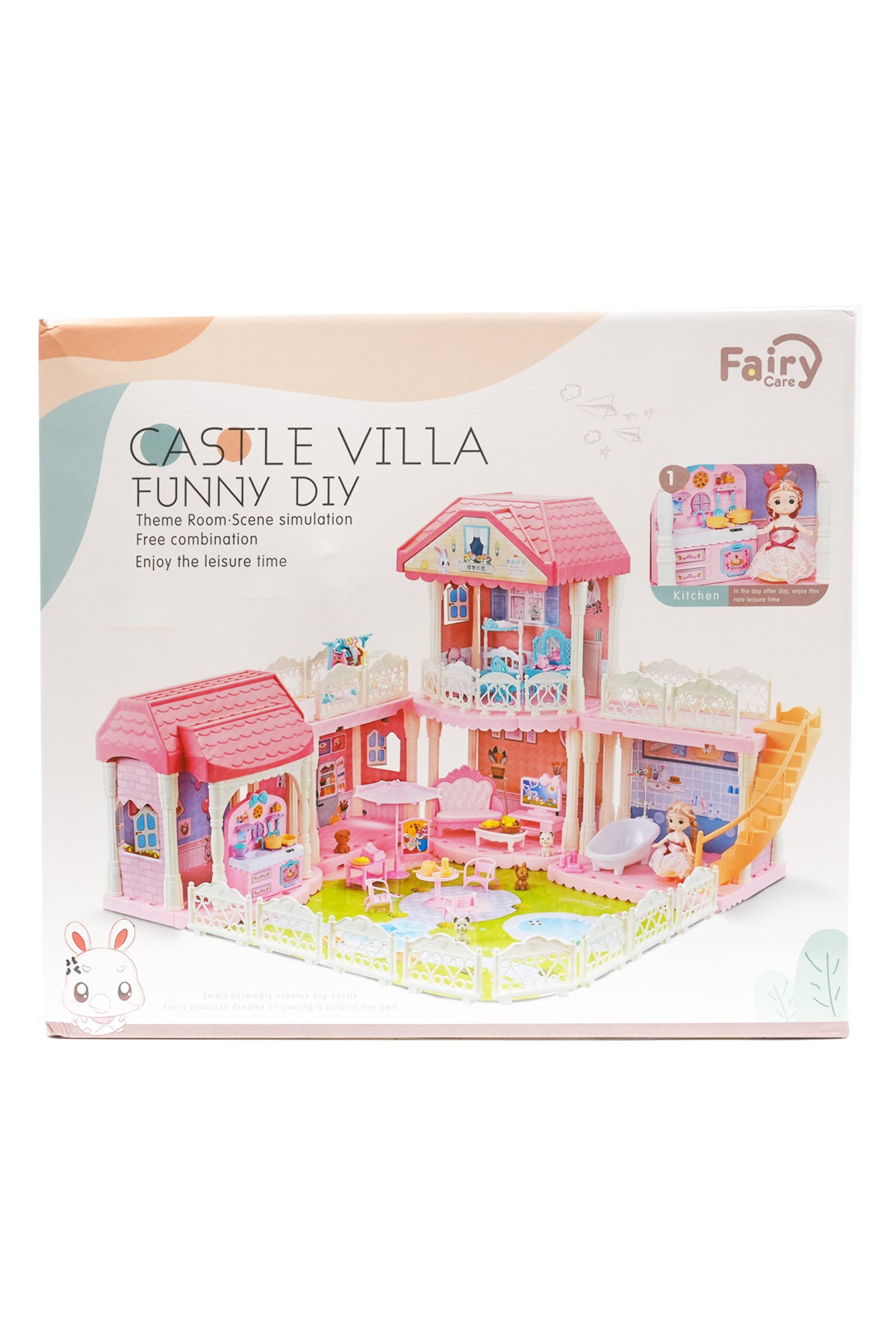 Castle Villa Funny DIY Dollhouse Playset – Fairy Care