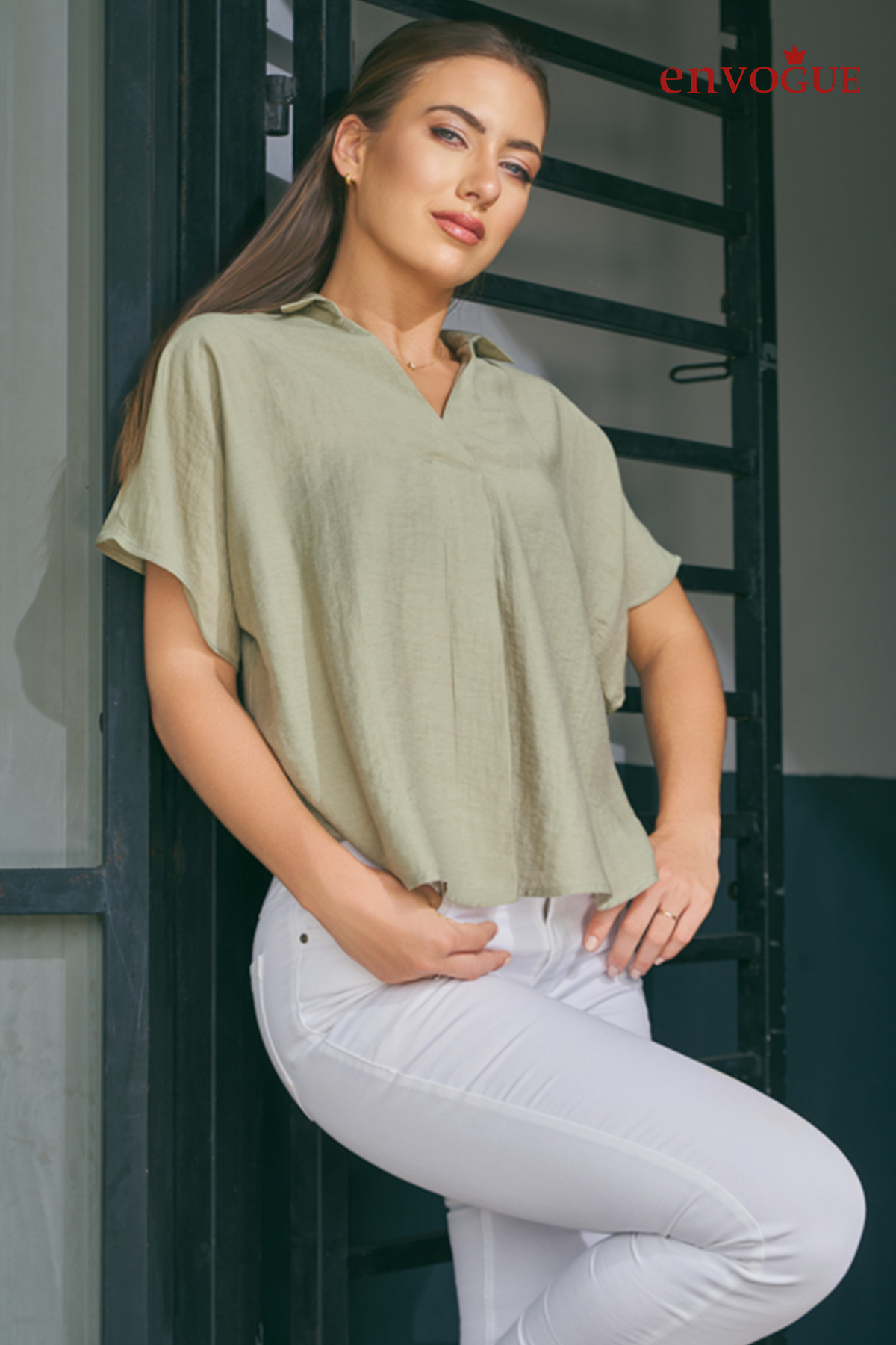 Envogue Stripes & Classics Women's Chic Casual Top