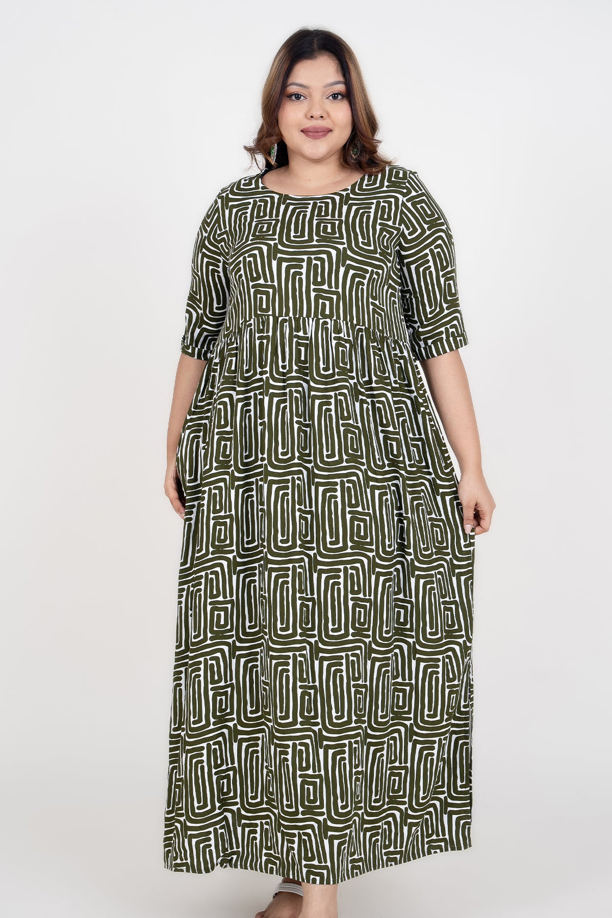 Curvy Women's Plus Size Casual Maxi Dress