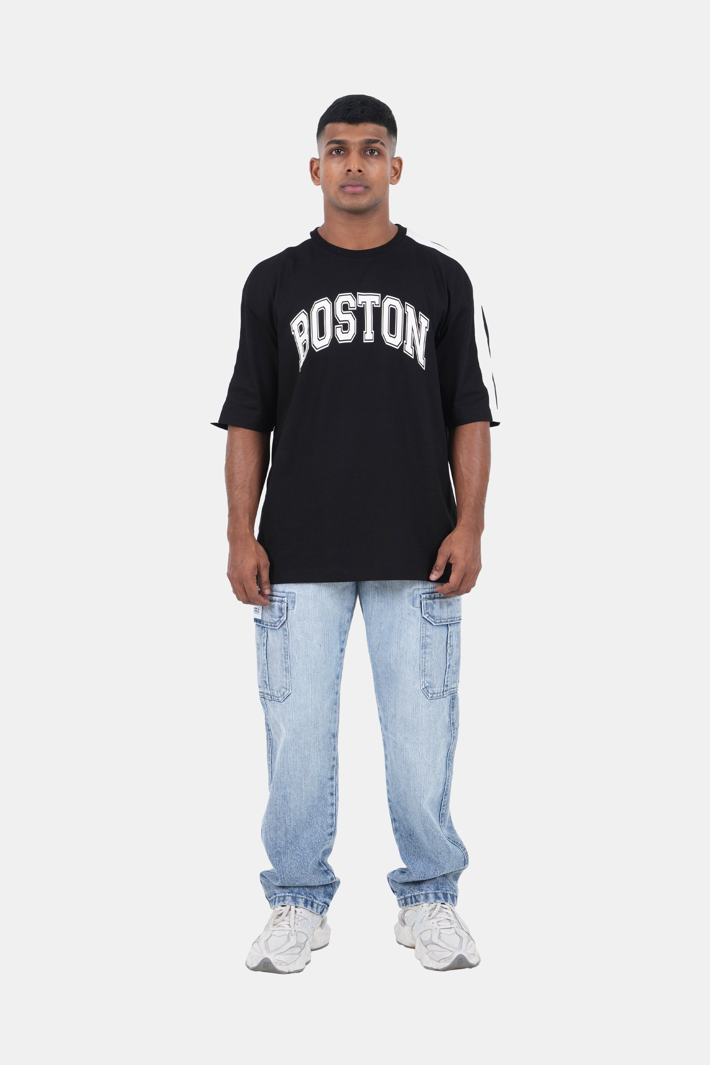 Hustle Men's Jersey Vibes Oversized T-Shirt