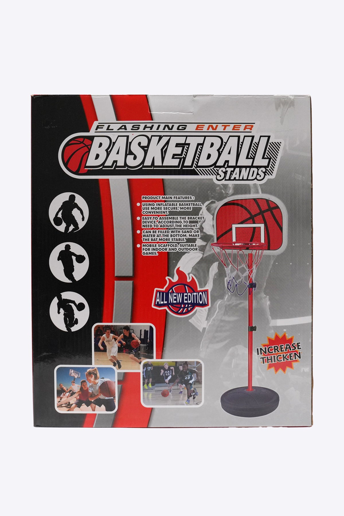 Flashing Enter Basketball Stands Playset